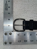 New Black Genuine Leather Tooled Belt 34” #JC608 Z-4