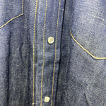 New Men’s Champion Western Blue Jean Long Sleeve Pearl Snap Small B-52