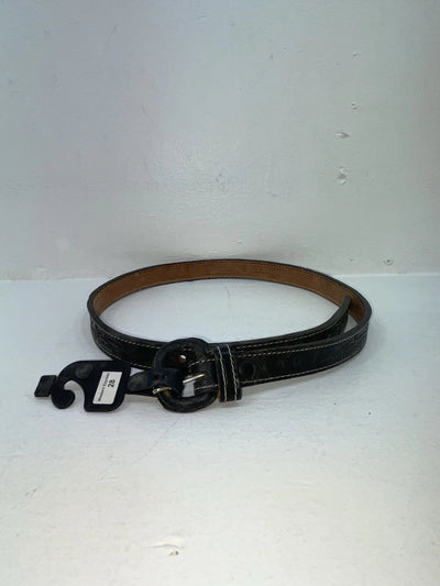 New Black Genuine Leather Western Express Tooled 28” Belt Z-47