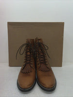 New Men’s Brown Lace Up J Chisholm Cowboy Boots. 2556 10 D. 6-92