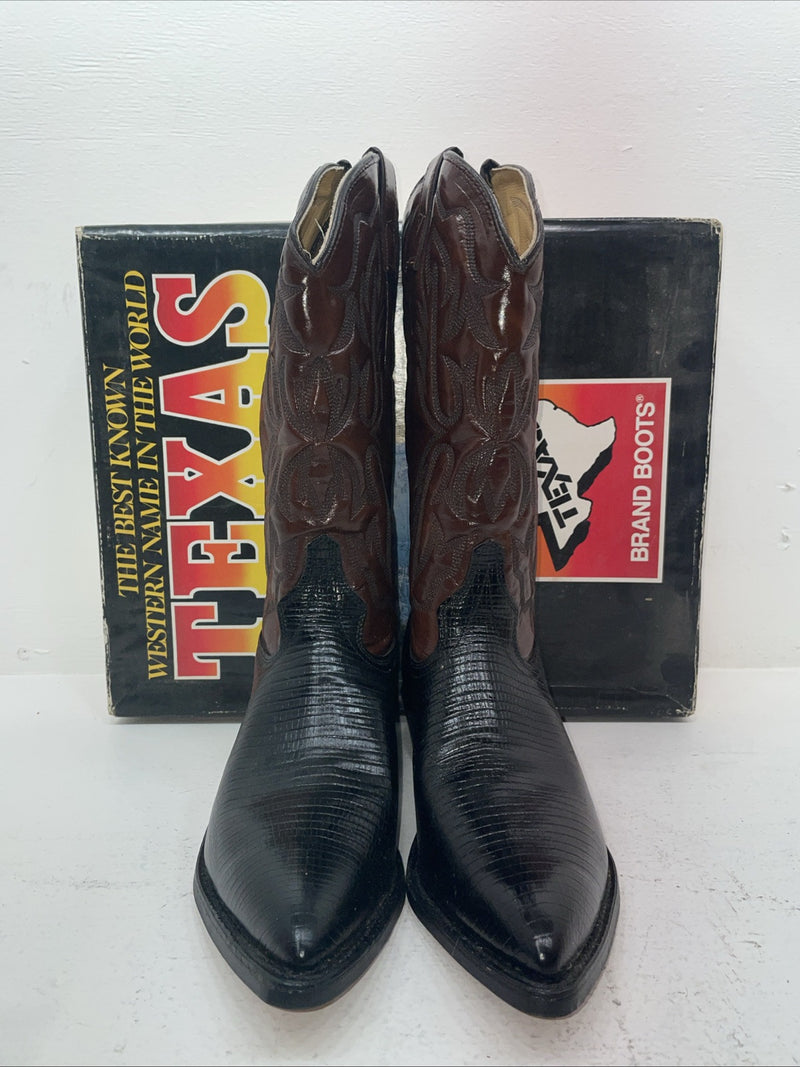 New Men’s Brown Texas Brand Cowboy Boots. 7230 10 E E. 6-45