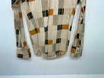 New Women’s Green Orange Panhandle Slim Long Sleeve Button Up Shirt #3165 3B-31