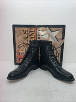 New Men’s Black Lace Up Texas Brand Cowboy Boots. 8850 9.5 9 1/2 E E. 5-58