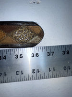 New Brown Genuine Leather Weaved And Stitched 32” Belt #8350 Z-41