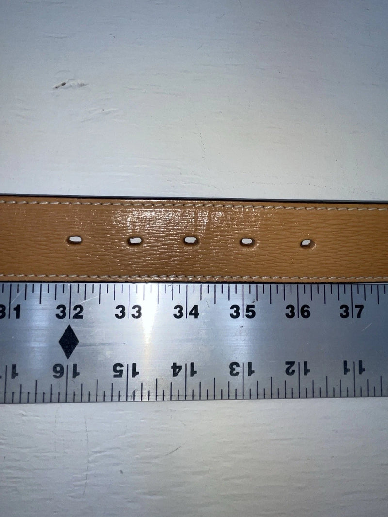New Brown Genuine Leather Wrangler Stripes And Pendent 34” Belt #621026 Z-146