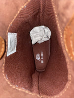 New Youth Brown DBL Barrel Cowboy Boots. 4475202 5. 2-96