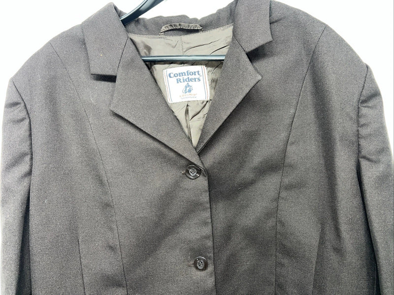 New Women’s Comfort Riders Brown Hunt Meister Riding Coat 22 Long II-606