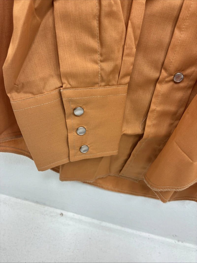 New Women’s Champion Western Orange Design Long Sleeve Pearl Snap 14.5 MM-41