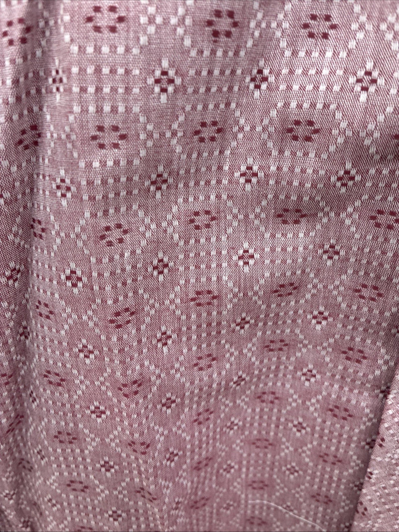New Men’s Tem Tex Pink Designed Long Sleeve Pearl Snap 16 Large M-85