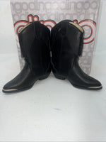 New Children’s Black Fringe Dingo Cowboy Boots. 9 D. 24-12