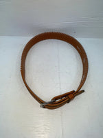 New Brown Genuine Leather Longhorn Weaved 30” Belt #82807 JJ-128