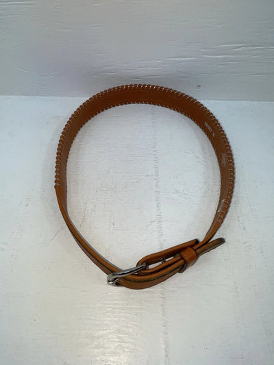 New Brown Genuine Leather Longhorn Weaved 30” Belt #82807 JJ-128