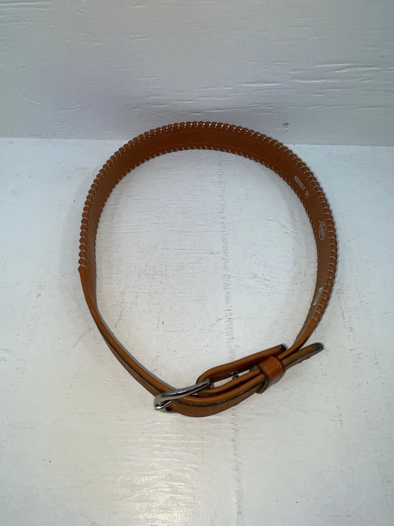 New Brown Genuine Leather Longhorn Weaved 30” Belt #82807 JJ-128