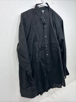 New Classix Black Long Sleeve Button Up English Shirt Medium II-35