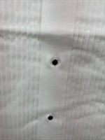 New Classix White Long Sleeve Button Up English Shirt 14-14.5 Small X-93