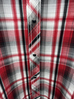 New Men’s Red ELY 1878 Long Sleeve Pearl Snap Shirt. XL S-23