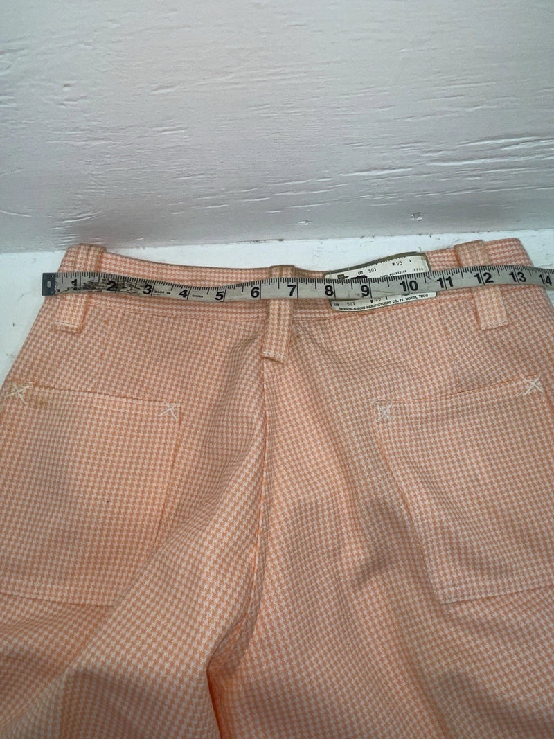 New Vintage Pink Checkered Dickson Jenkins Polyester Pants #501 SS-63