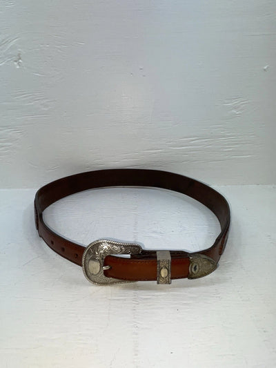 New Brown Genuine Leather Weaved 34” Belt #6520 JJ-67