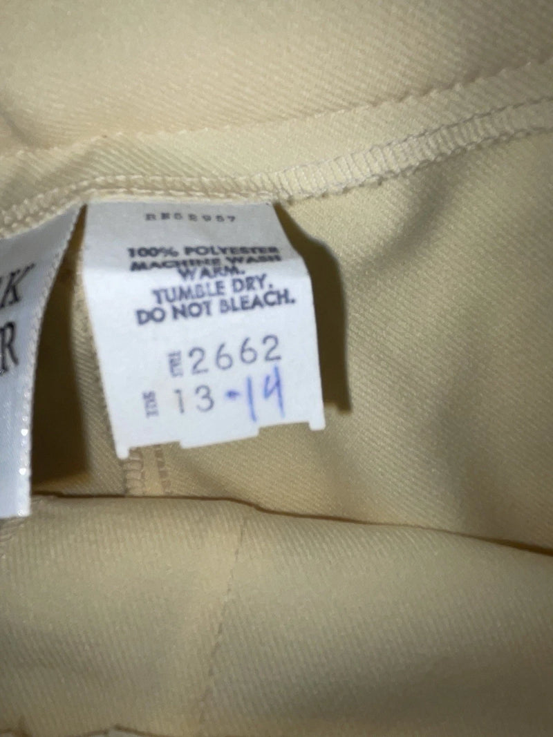 New Vintage Yellow Quick Silver Polyester Pants #2662 VV-93
