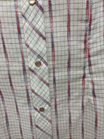 New Women’s Dan River Multicolor Design Long Sleeve Pearl Snap Size 10 KK-7