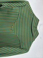 New Women’s Panhandle Slim Green Design Long Sleeve Half Zip Size 12 TT-61