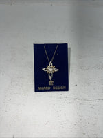 New Women’s Award Design Gold Silver Cross Necklace. 9180 A-73