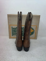 New Kids Brown Texas Brand Cowboy Boots. C 191 1 B. 23-84