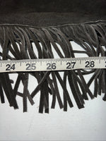 New Equi-grip Brown Show Chaps With Fringe Adjustable Waist 38” L-37