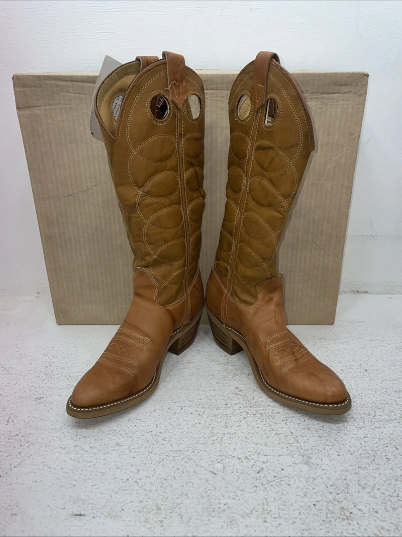 New Women’s Brown Texas Brand Cowboy Boots. 4544 5 M. 2-54