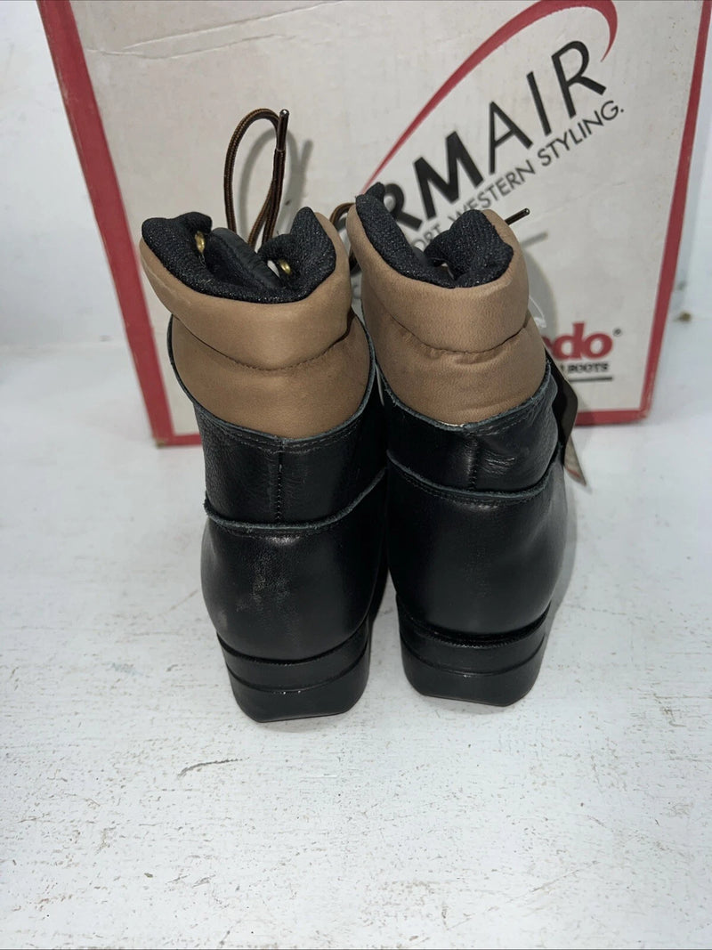 New Woman’s Brown Lace Up Laredo Cowboy Boots. 28 340 6.5 6 1/2 M. 18-12