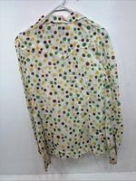 New Women’s H Bar C Polkadot Long Sleeve Pearl Snap Size 38 II-77