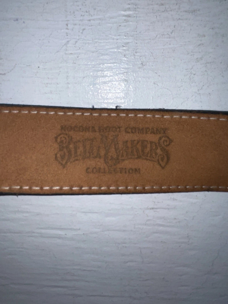 New Gray Genuine Leather Nocona Stitched 28” Belt #3062 NN-48