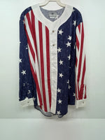 New Men’s American Cowboy Threads Long Sleeve Button Up Shirt M 3B-47