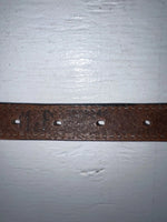 New Brown Genuine Leather Double S Weaved 28” Belt #3219248 NN-11