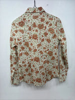 New Women’s Champion Western Floral Long Sleeve Pearl Snap Size 12 LL-5