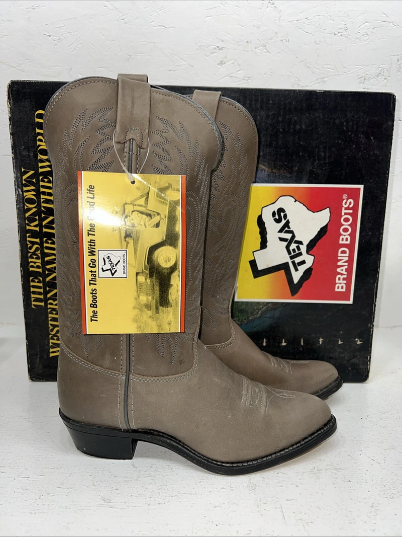 New Women’s Grey Texas Imperial Cowboy Boots. 4952 6.5 6 1/2 M. 19-141