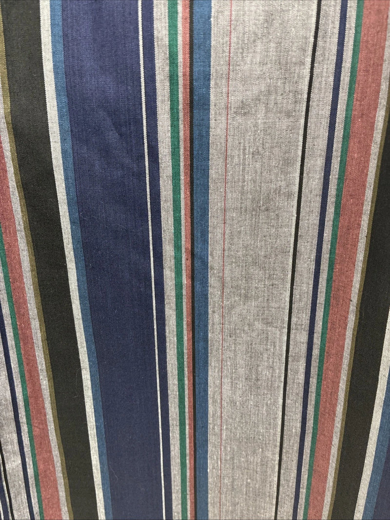 New Men’s ELY Cattleman Multicolor Stripe Long Sleeve Pearl Snap 16.5 Large T-54