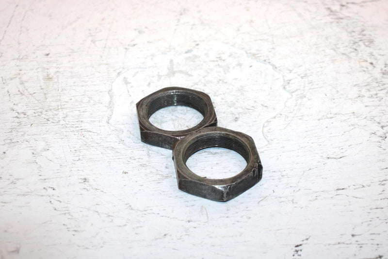 1987 Honda Atc 90a Oem Rear Axle Jam Nut Pair 90307-968-000 AH57