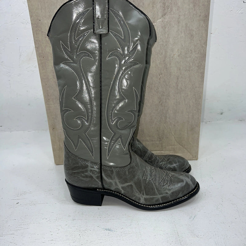 New Women’s Gray Texas Brand Cowboy Boots. L29 5.5 5 1/2 M. 20-17