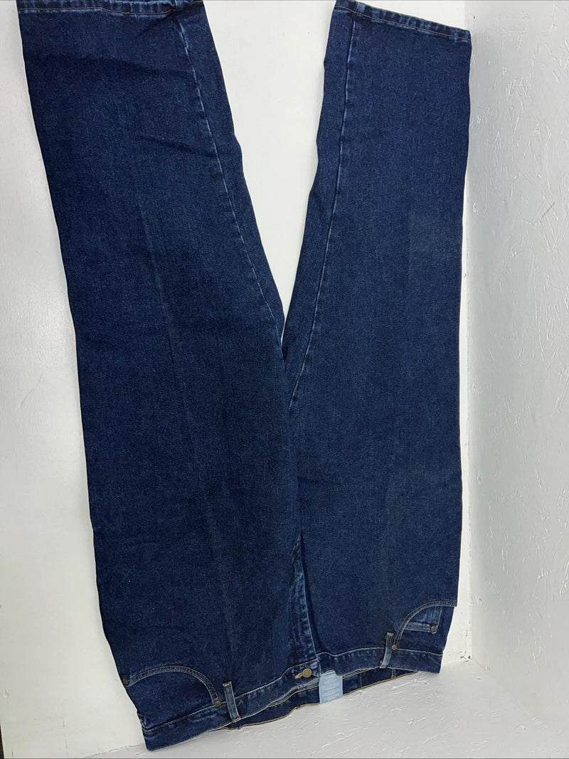 New Men’s Wrangler Blues Dress Easy Relaxed Fit Denim Jeans. 22x32 I-23