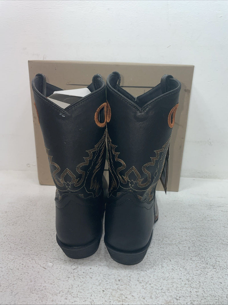 New Youth Black Smoky Mountain Cowboy Boots. 3242 Y 5.5 5 1/2. 2-140