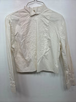 New Women’s Christine White Long Sleeve Button Up Size 8 YY-6