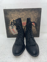 New Women’s Black Lace Up Laredo Cowboy Boots. 9178 7.5 7 1/2 M. 1-71