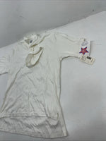 New Women’s White Millers Short Sleeve Polo Shirt. Large G-58
