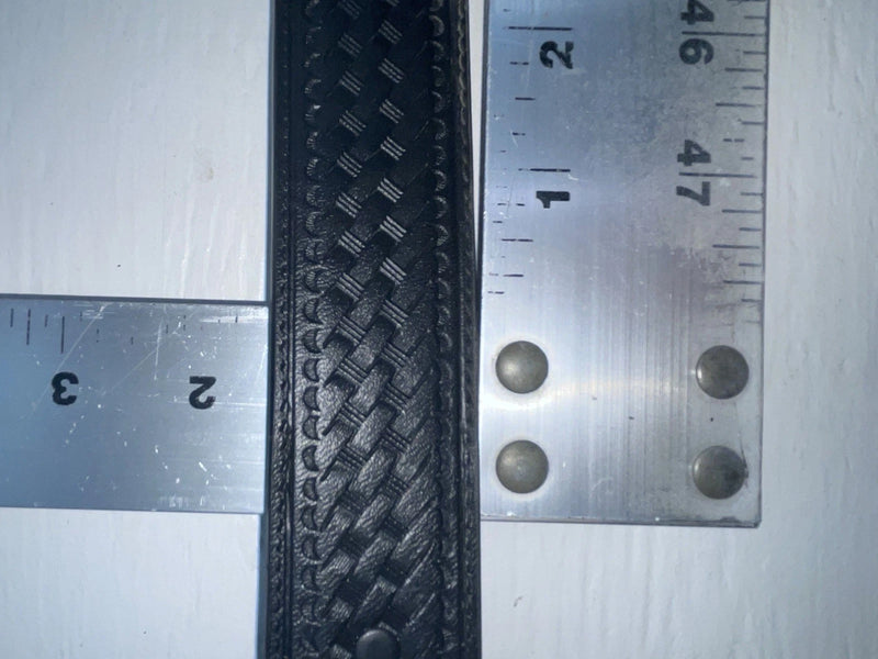 New Black Genuine leather Badger Tooled 50” Belt #B1551XL NN-96