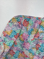 New Women’s H Bar C Multicolor Design Short Sleeve Pearl Snap Size 34 LL-89