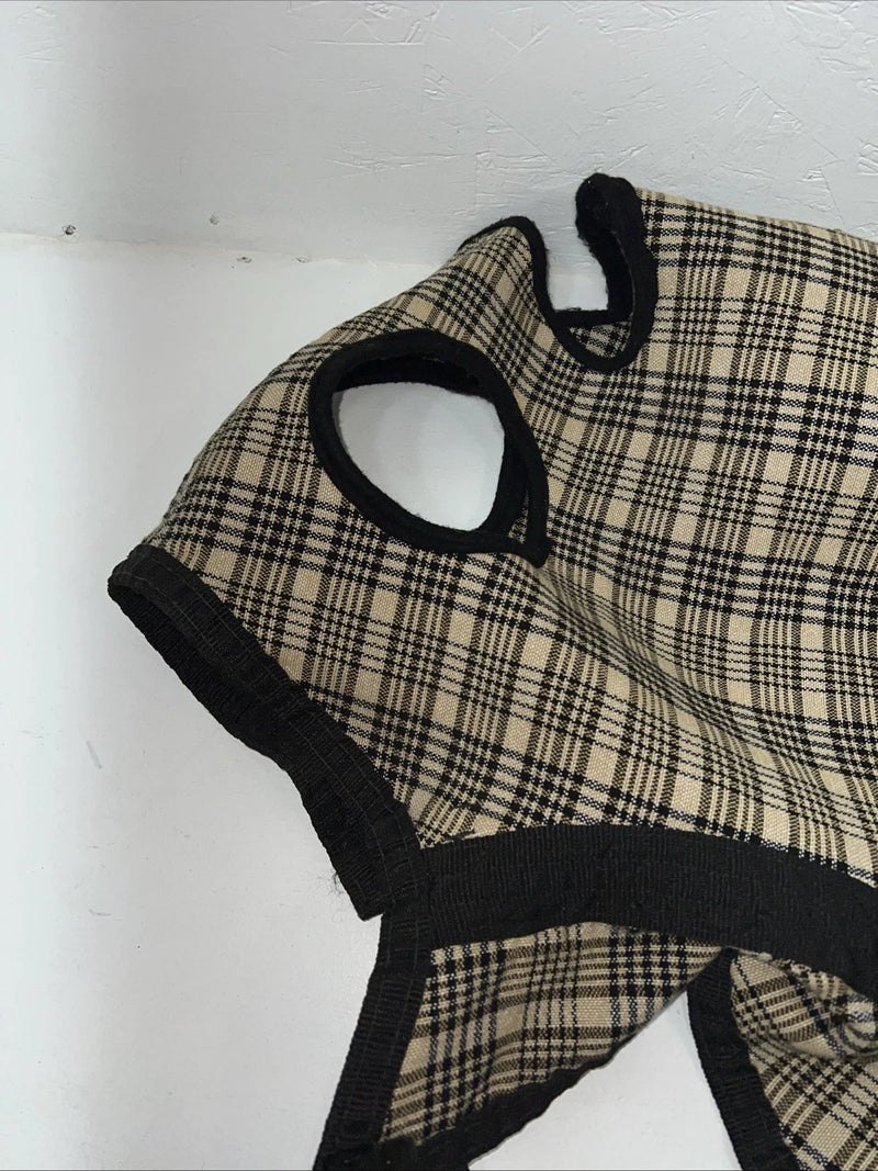 New Brown Plaid Turnout Horse Neck Hood PP-22