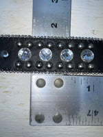 New Black Genuine Leather Blazin Roxx Silver Bling Cross S Belt #N3510401 Z-103