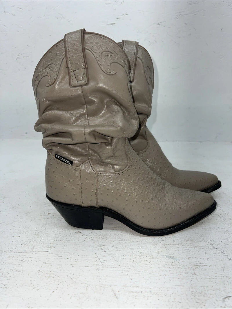 New Women’s Tan Capezio Cowboy Boots. L 432 5 M. 17-41