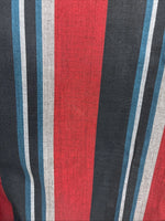 New Men’s ELY Cattleman Red Black Stripe Long Sleeve Pearl Snap 16.5 Large Q-33